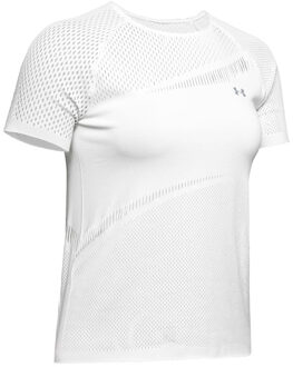 Under Armour Womens Warrior Knit Short Sleeve T-shirt Wit 1328290 112