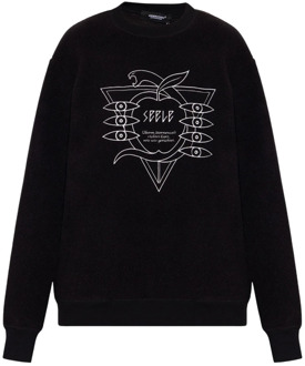 Undercover Fleece sweatshirt met ritsen Undercover , Black , Dames - Xl,L