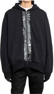Undercover Zwarte hoodie met rits Undercover , Black , Heren - 2Xl,Xl