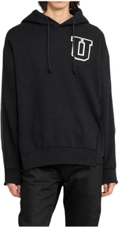 Undercover Zwarte hoodie met U-patch Undercover , Black , Heren - 2XL