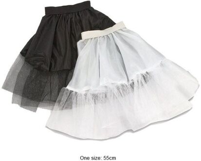 Underskirt Petticoat voor volwassenen Zwart, Wit - Transparant