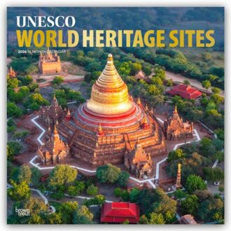 Unesco World Heritage Sites 2026 Square Flap Foil Calendar - Browntrout Wandkalender - Browntrout Publishers