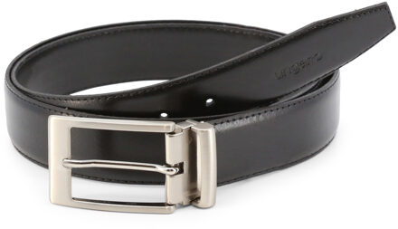 Ungaro Leren Ceintuur Klassieke Stijl Zwart - One Size