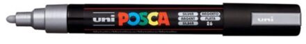 uni-ball Paint Marker op waterbasis Posca PC-5M zilver Zilverkleurig