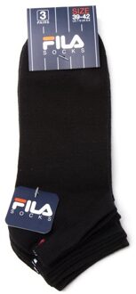 Uni - Invisible socks unisex 3-pack - Zwart - 43-46