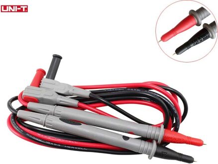 UNI-T Multimeter Meetsnoeren Probe UT-L27 900mm CAT III 1000 V 10A Tip Met Buitendraad