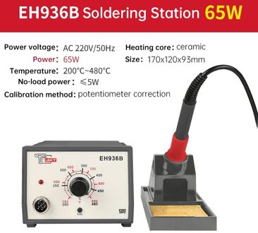 UNI-T Soldeerstation EH936A/EH936B Zuiver Koper Transformator Keramische Verwarming Core Temperatuurregeling Lassen Rework Station