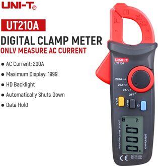 UNI-T UT210A B C D E Stroomtang Circuit Power Detectie Tester Auto Range Multimeter Dc/Ac Stroom Spanning instrumenten Bz