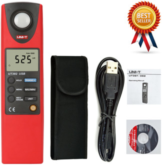 UNI-T UT382 illuminometer 20000Lux professional pocket photometer automatic shutdown data storage USB data transmission