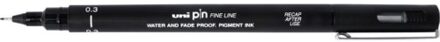 Uniball fineliner Pin 0,3 mm Zwart