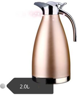Unibird 2L Grote Capaciteit 304 Rvs Dubbele Vacuüm Geïsoleerde Water Kettle Thermos Pot Koude Geïsoleerde Fles Huis champagne