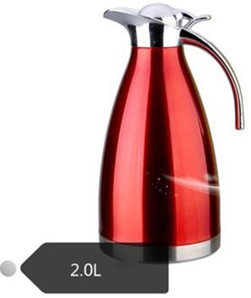 Unibird 2L Grote Capaciteit 304 Rvs Dubbele Vacuüm Geïsoleerde Water Kettle Thermos Pot Koude Geïsoleerde Fles Huis rood