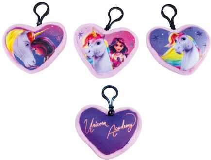 Unicorn Academy Plush Keychains Pouch Mini Cushion Assortment (12)