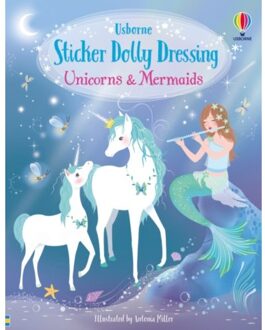 Unicorns And Mermaids - Sticker Dolly Dressing - Fiona Watt