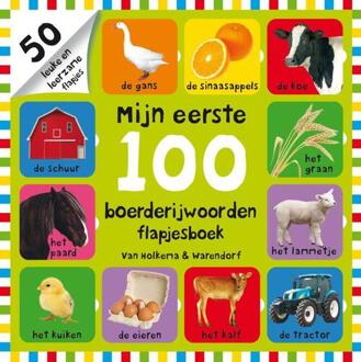 Unieboek Mijn eerste 100 boerderijwoorden (karton, flapjesboek)