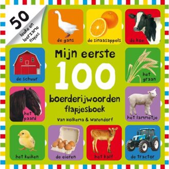 Unieboek Mijn eerste 100 boerderijwoorden (karton, flapjesboek)