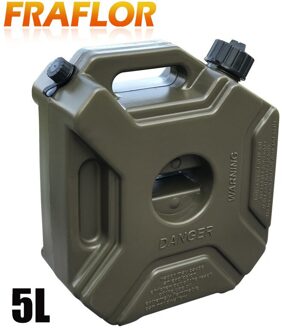 Unieke Groene 5L Brandstoftank Blikjes Spare Plastic Benzine Tanks Kan Motorfiets Auto Benzine Olie Container Brandstof-Kannen Jerrycan jerry Kan 5L groen nee Lock