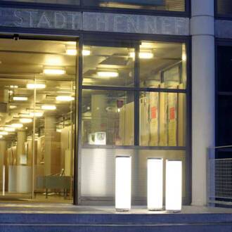 Unieke lichtzuil Tower 102 cm Wit, aluminium