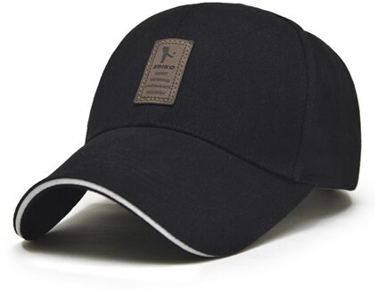 UNIKEVOW 9 Kleuren Baseball Cap mannen Verstelbare Cap Casual leisure hoeden Effen Kleur Mode Snapback Zomer Herfst hoed zwart