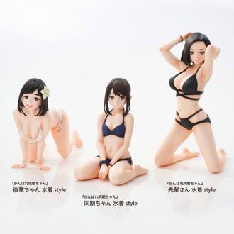 Union Creative Ganbare Douki-chan PVC Statue Kouhai-chan Swimsuit Style 15 cm