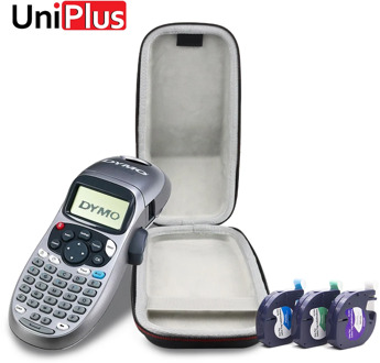 UniPlus Hard Case Protective Fit for Dymo Letratag LT-100H LT100H Label Printer Bag Carrying Storage Box Shockproof Business Bag