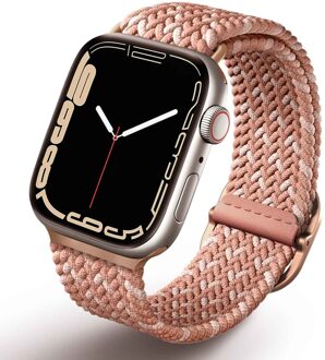 Uniq Aspen Designer Edition Braided bandje voor de Apple Watch | 38/40/41/42 mm - Citrus Pink Roze - 42 mm