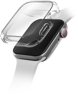 Uniq Garde Hybrid Apple Watch Case met screenprotector voor de Apple Watch 7-9 - 41 mm - Dove (Clear) Transparant