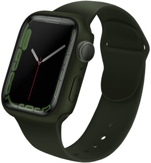 Uniq Legion Apple Watch Case met Gehard glazen screenprotector voor de Apple Watch 7-9 - 45 mm - Hunter Green Donkergroen