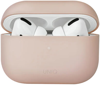 Uniq Lino Hybrid Liquid Silicone Case voor de Apple AirPods Pro 2 - Blush Pink Roze - One size