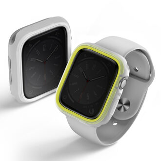 Uniq Moduo Apple Watch Case met uitwisselbare Bezel voor de Apple Watch 4-9 / SE - 40/41 mm - Frost (Lime/White) Meerkleurig - 41 mm