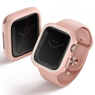 Uniq Moduo Case met bezel voor de Apple Watch - 40 / 41 mm - Blush (Pink/White) Meerkleurig