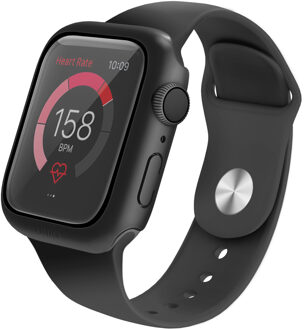 Uniq Nautic Apple Watch Case met Waterproof gehard glazen screenprotector voor de Apple Watch 4-6 / SE - 40 mm - Midnight Black Zwart