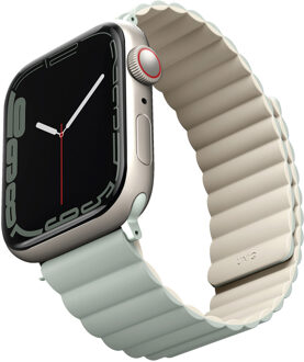 Uniq Revix dubbelzijdig bandje voor de Apple Watch | 38/40/41/42 mm - Sage / Beige Meerkleurig - 42 mm