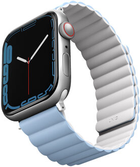 Uniq Revix dubbelzijdig bandje voor de Apple Watch Series 1 t/m 11 / SE / Ultra (44/45/46/49 mm) - Arctic (White/Blue) Meerkleurig - 49 mm