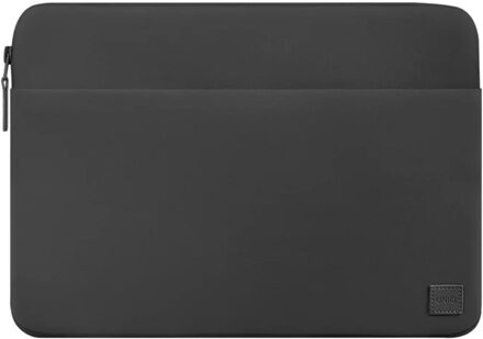 Uniq Vienna Laptop hoes 14 inch - Gerecyclede laptopsleeve - Midnight Black Zwart - 14.2