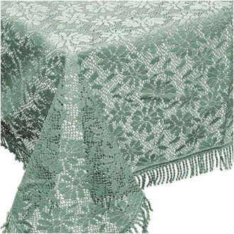 Unique Living Buiten tafelkleed/tafellaken groen 140 x 180 cm - Tafellakens