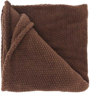 Unique Living Deken/plaid Sep - bruin - polyester - 150 x 200 cm