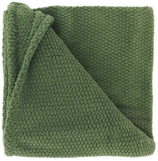 Unique Living Deken/plaid Sep - groen - polyester - 150 x 200 cm