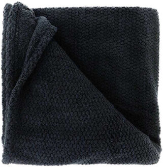 Unique Living Deken/plaid Sep - zwart - polyester - 150 x 200 cm
