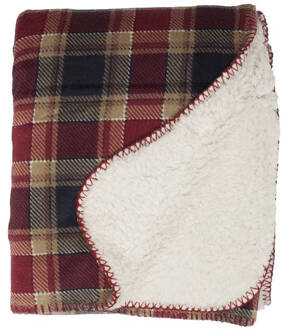 Unique Living Kody fleece plaid Crème