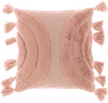 Unique Living kussen Brody roze 45x45cm