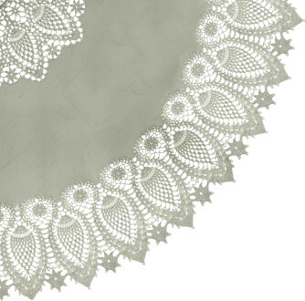 Unique Living tafelkleed/tafellaken - buiten/binnen - groen - Dia 152 cm - rond