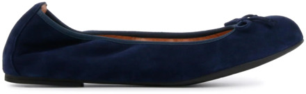 Unisa Acor suède ballerina's donkerblauw - 42