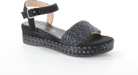 Unisa Gabir ks black dames sandalen gekleed Zwart - 37