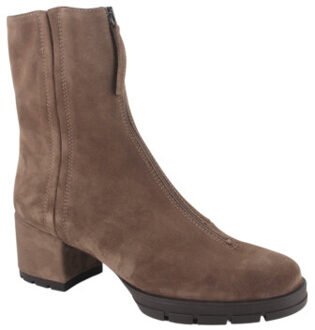 Unisa Jecko bs taupe dames enkellaarzen gekleed Beige - 41