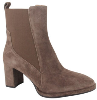 Unisa Luanco bs taupe dames enkellaarzen gekleed Beige - 41