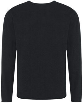 Uniseks arenal effen duurzaam sweatshirt voor volwassenen Zwart - L