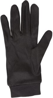 Uniseks zijden handschoenen voor volwassenen (Zwart)