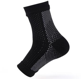 Unisex 1 Paar Compressie Warm Open Teen Nylon Strakke Casual Sokken Herstel Sokken Beschermen Artritis Hak Sokken Zwart