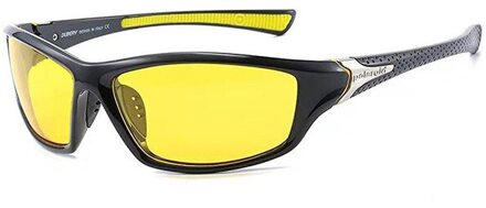Unisex 100% UV400 Gepolariseerde Rijden Zonnebril Voor Mannen Gepolariseerde Stijlvolle Zonnebril Mannelijke Goggle Eyewears Zonnebril geel